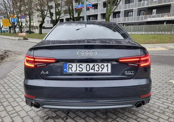 Audi A4 cena 99900 przebieg: 69731, rok produkcji 2018 z Warszawa małe 631